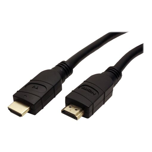 Cable HDMI con Ethernet de Secomp - Cable macho HDMI a macho - 20 m - Blindado - Negro - Soporta 4K