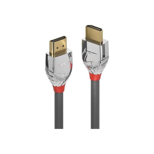 Lindy Cromo Line HDMI Cable with Ethernet - 50cm, Triple Shielded, Grey, 4K Support