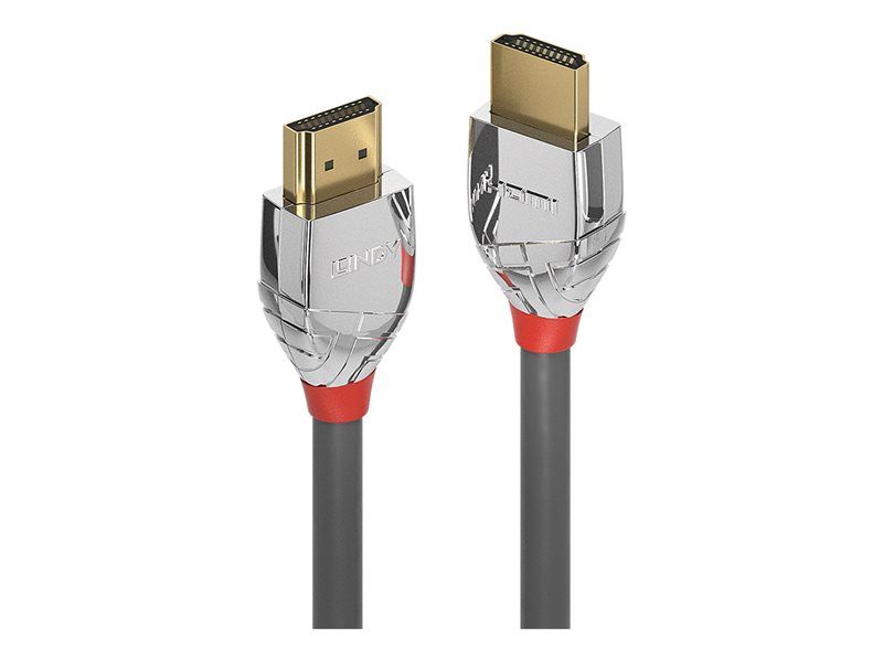 Lindy Cromo Line HDMI Cable with Ethernet - 50cm, Triple Shielded, Grey, 4K Support