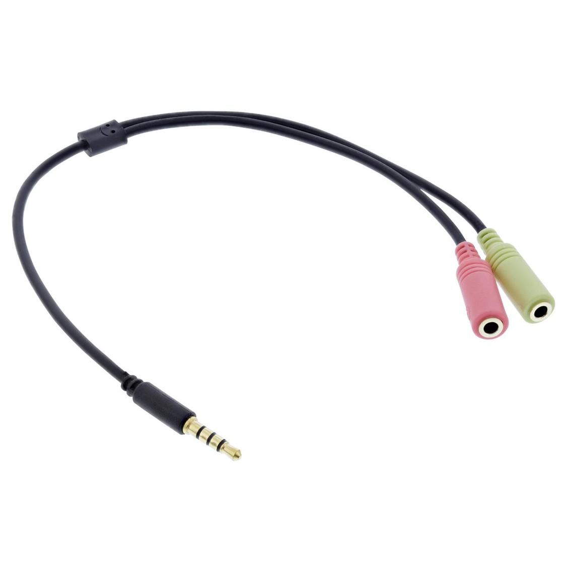 INTOS ELECTRONIC InLine 1m Headphone Micro Cable