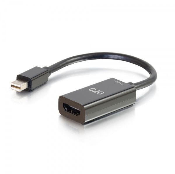 Adaptador C2G de 8 pulgadas Mini DisplayPort a HDMI - 4K 30Hz - Adaptador de vídeo