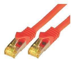 M-Cab RJ45 to RJ45 Cable - 50cm - Cat7 SFTP - Red