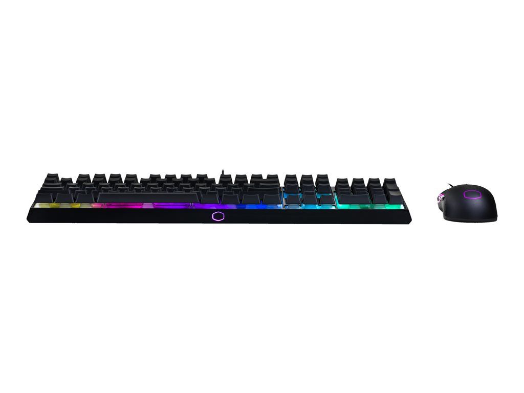 Cooler Master MS Series Gaming Keyboard and Mouse Set - Backlit, USB, US, Mem-chanical Switch - Black