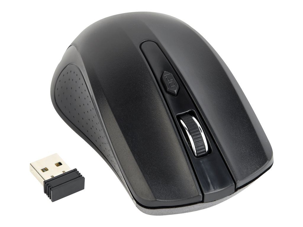 Gembird Wireless Optical Mouse 4 Buttons, Black