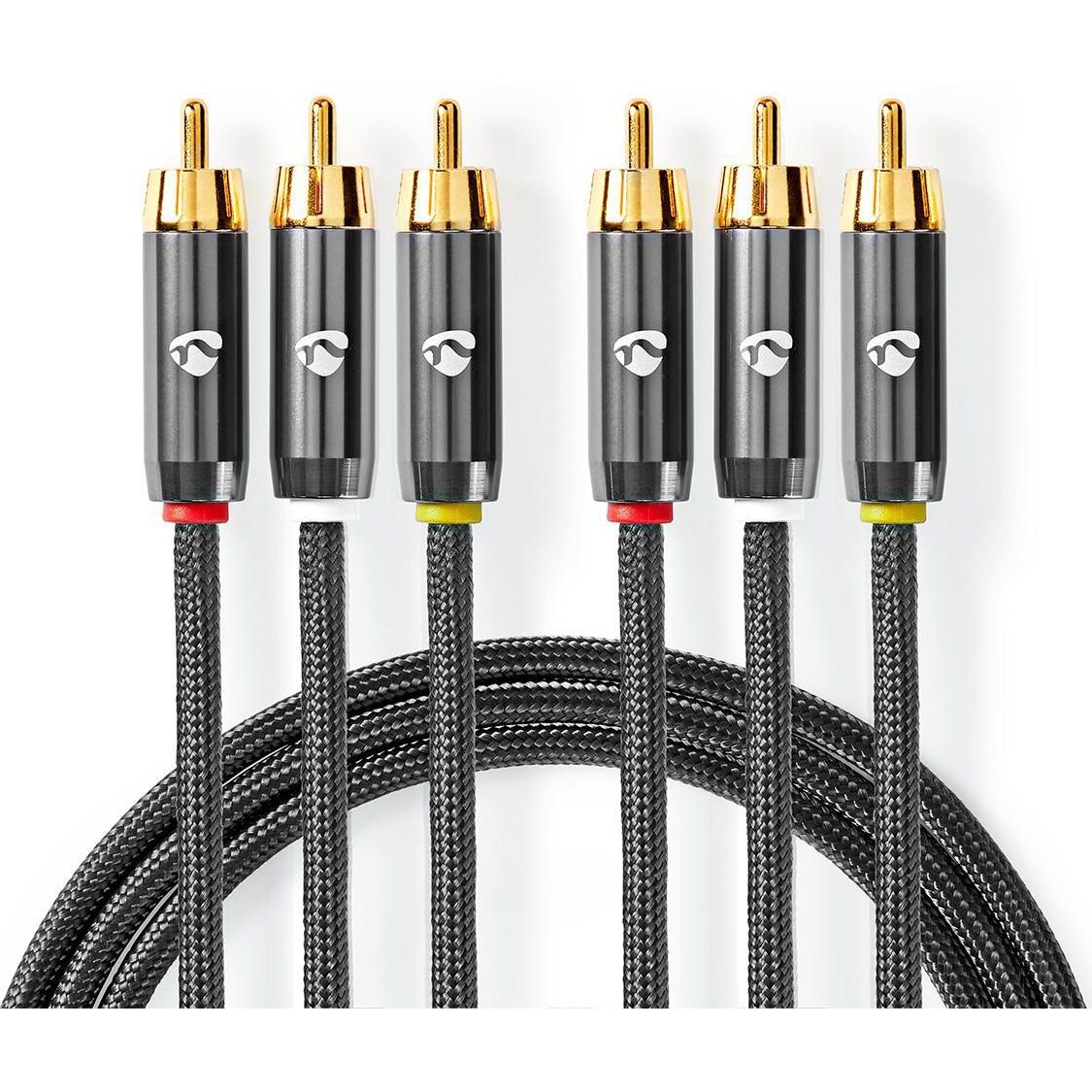 Nedis Composite Video Cable 3x RCA Male - 3x RCA Male