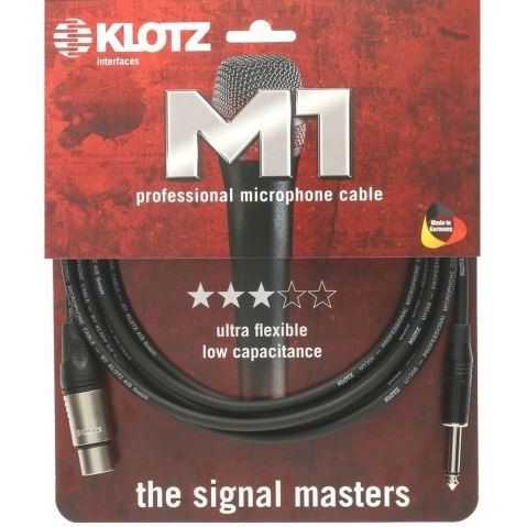 Klotz M1FP1K0750 3-Pin XLR Female to 6.35mm Male Micro Cable - 7.5m
