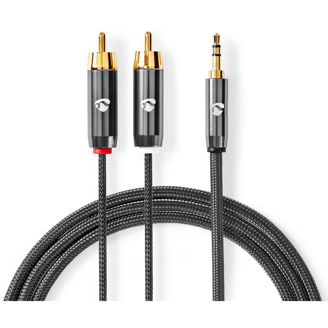 Nedis Stereo Audio Cable 3.5mm Jack to 2x RCA Male, 5m