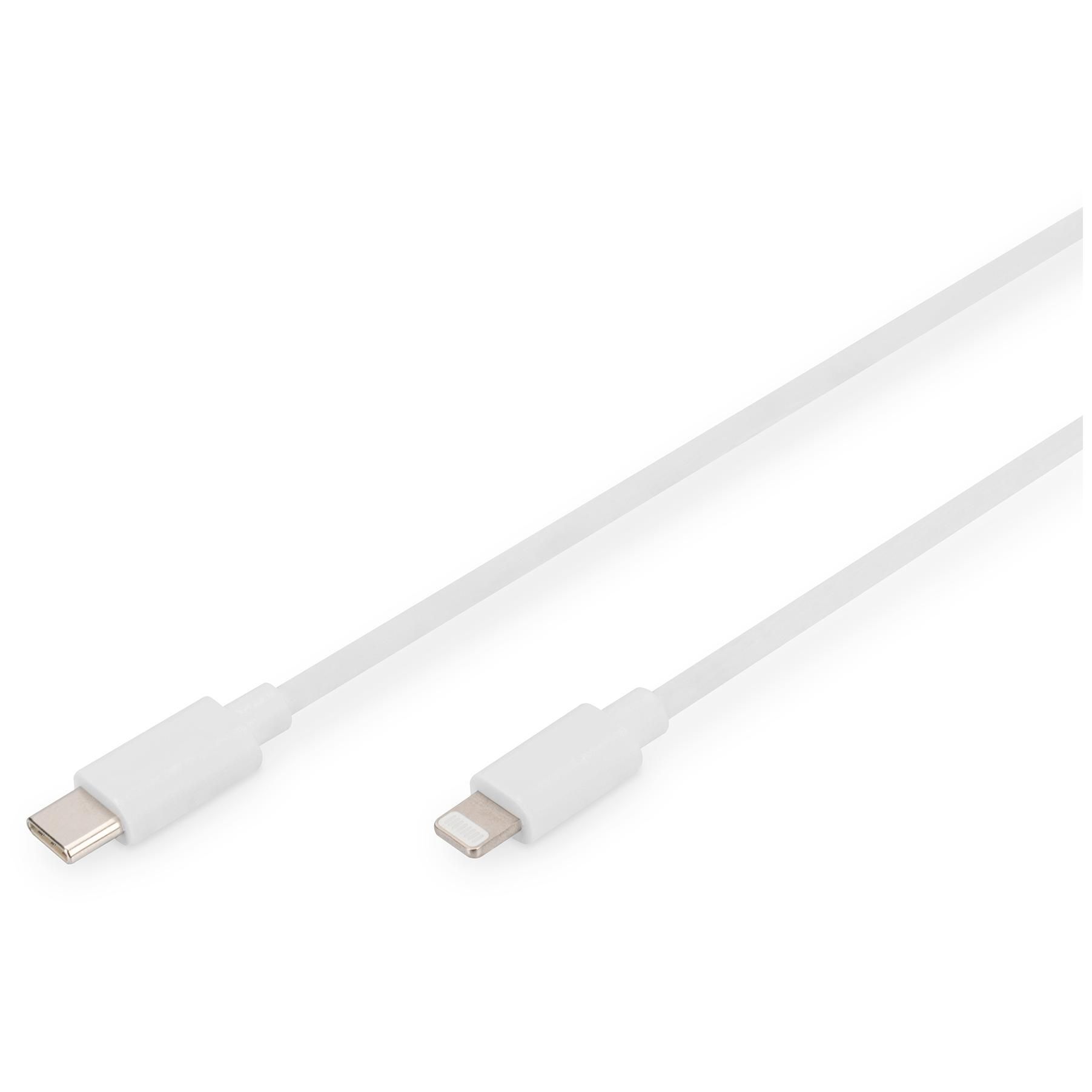 Câble de données/charge Digitus, Lightning vers USB-C, MFI, 1 m