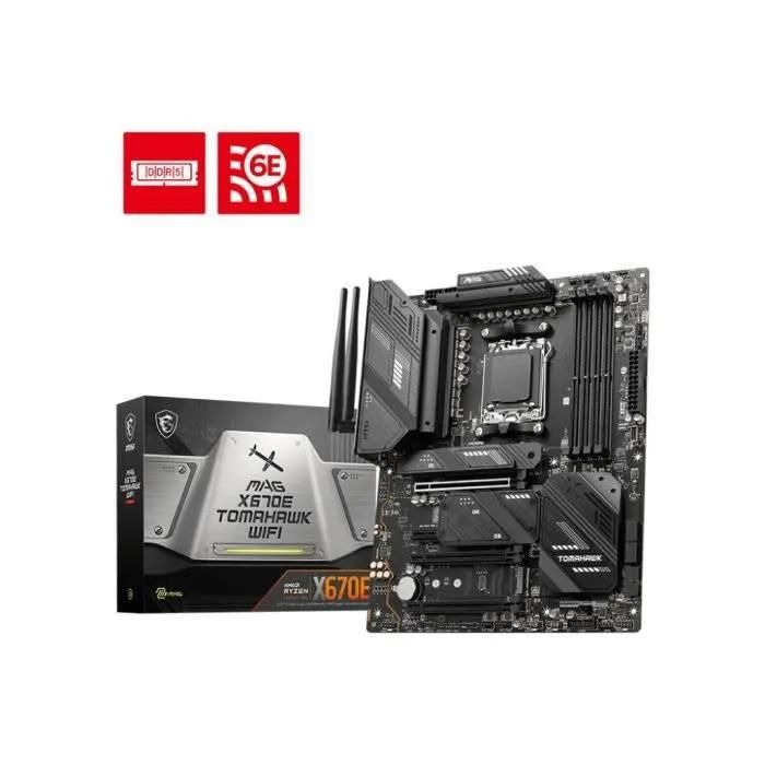 MSI MAG X670E Tomahawk WiFi AM5 Socket Motherboard