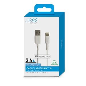 My Way Lightning to USB Cable 1m White (MFI Certified)