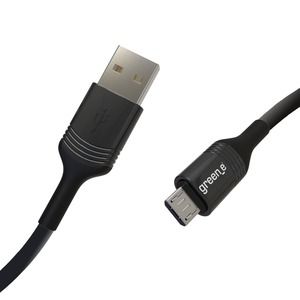 Green_e Micro USB Cable Black 2.5ft