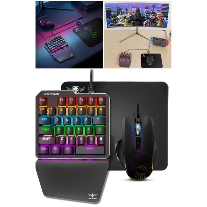 Gamer Pack 3-in-1 - XPERT - G700 - RGB - 3200 DPI - PS4, Switch, Xbox Compatible