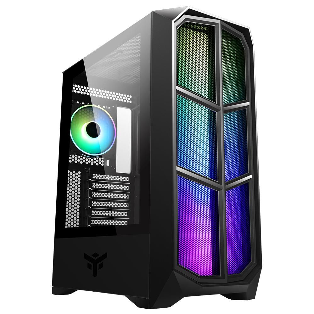 ITek Vertibra Y210 Midi Tower Case, Black