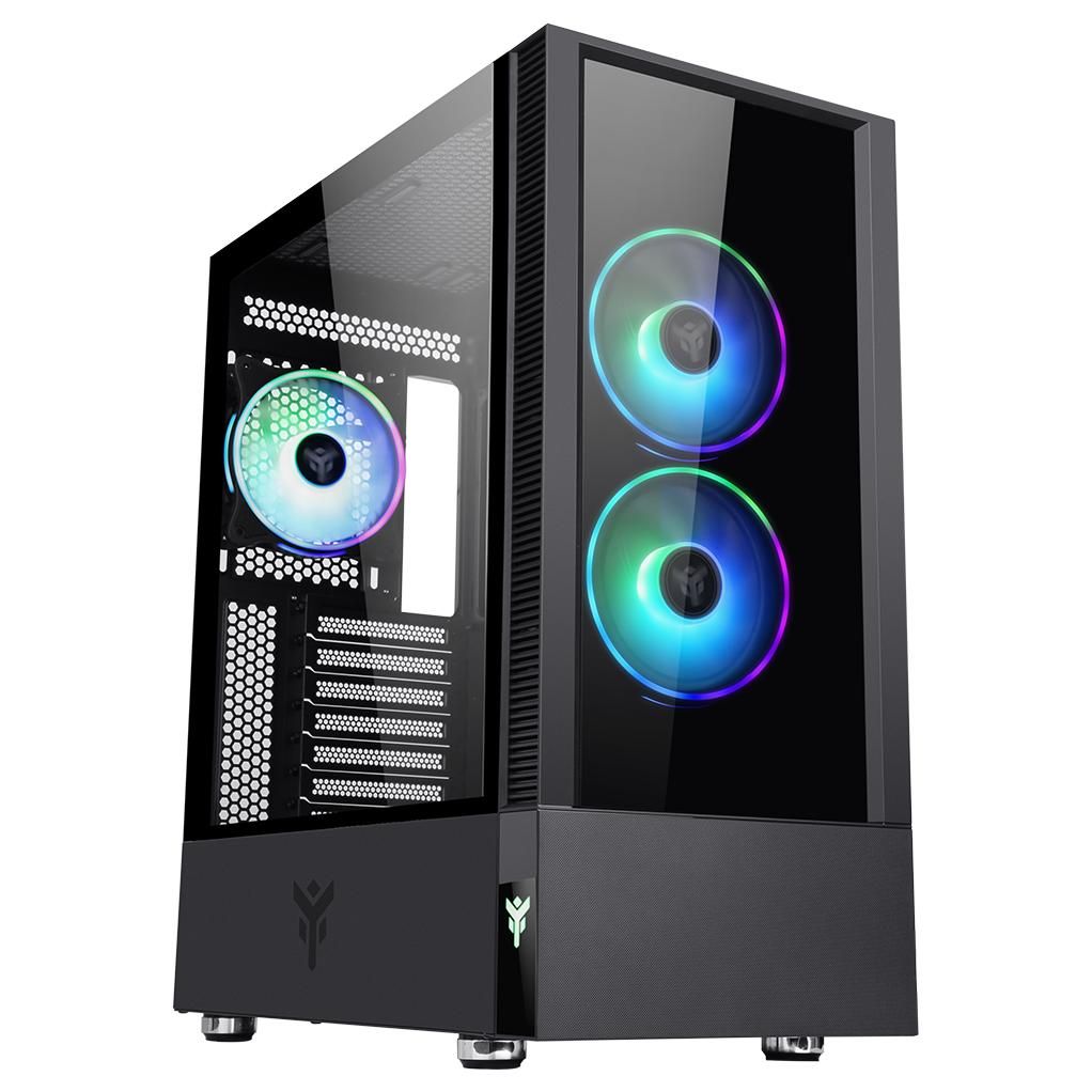 ITek VertiBra Q210 Midi Tower Case, Black