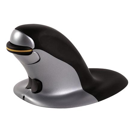 Ratón inalámbrico Fellowes Pingüino Vertical Ambidestro - Mediano