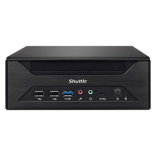 Shuttle XH610 - Slim Barebone PC with Intel H610, 2x LAN, 1x VGA, 24/7 Operation