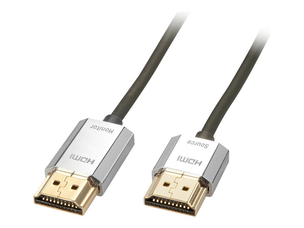Lindy CROMO Slim High Speed HDMI Cable with Ethernet - 4.5m - Supports 4K