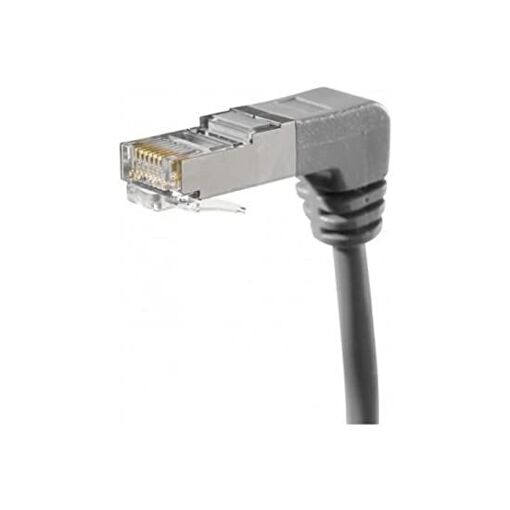 Câble de connexion Exertis Connect RJ-45 à angle bas - 1 m, Cat 6a, SFTP, PiMF, gris