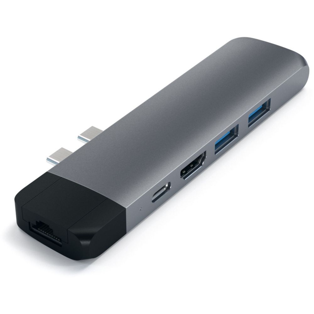 Estación de carga Satechi de aluminio Tipo-C Pro con Ethernet - Puerto USB-C - 1GbE