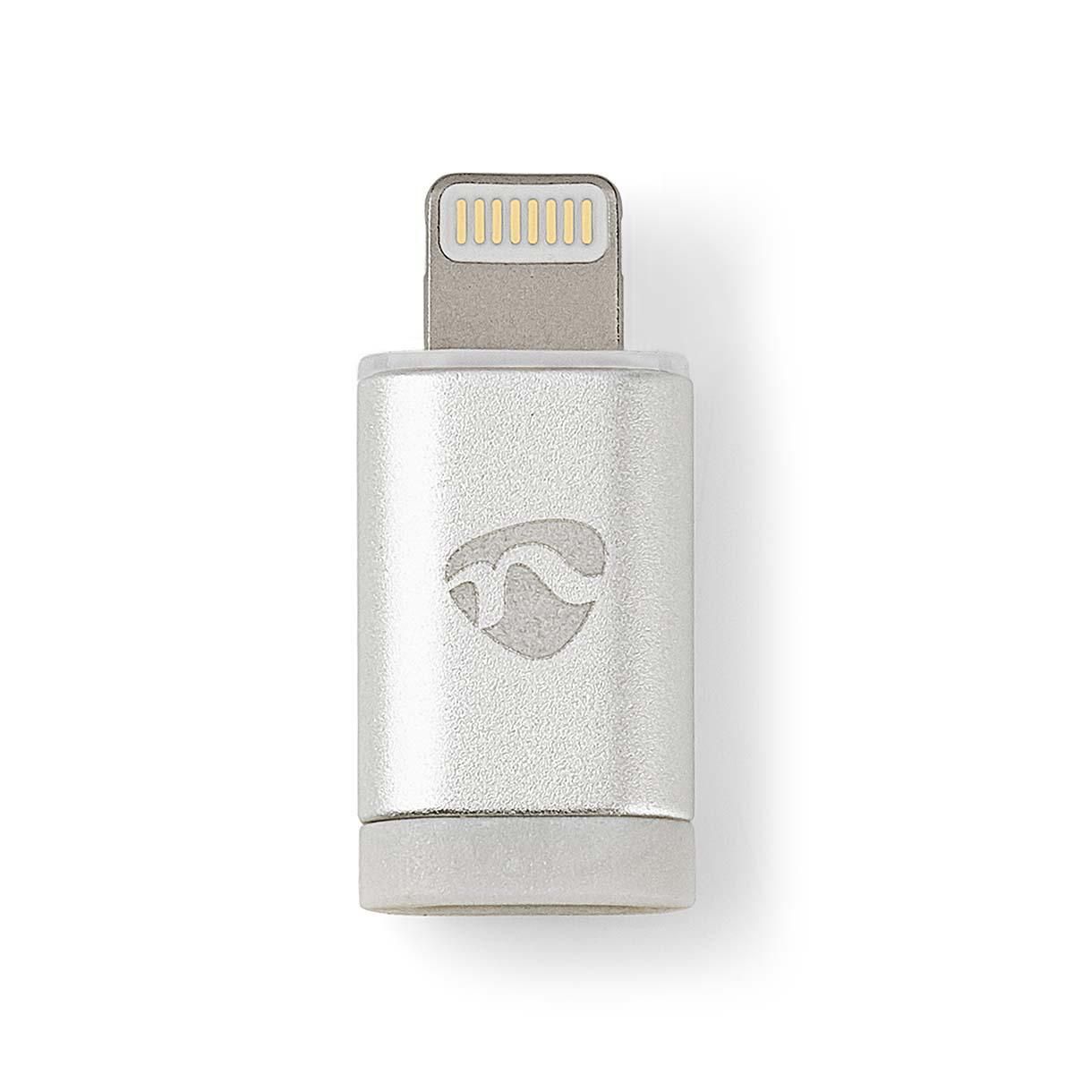 Nedis Lightning Adapter - 8-Pin Lightning to Micro-USB B Female