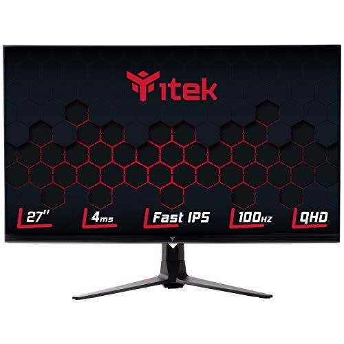 iTek GGF 27" Flat Screen Monitor, 2560x1440 IPS, 100Hz, 16:9, 4ms OD, HDMI, DP, Speakers, HDR, GSync