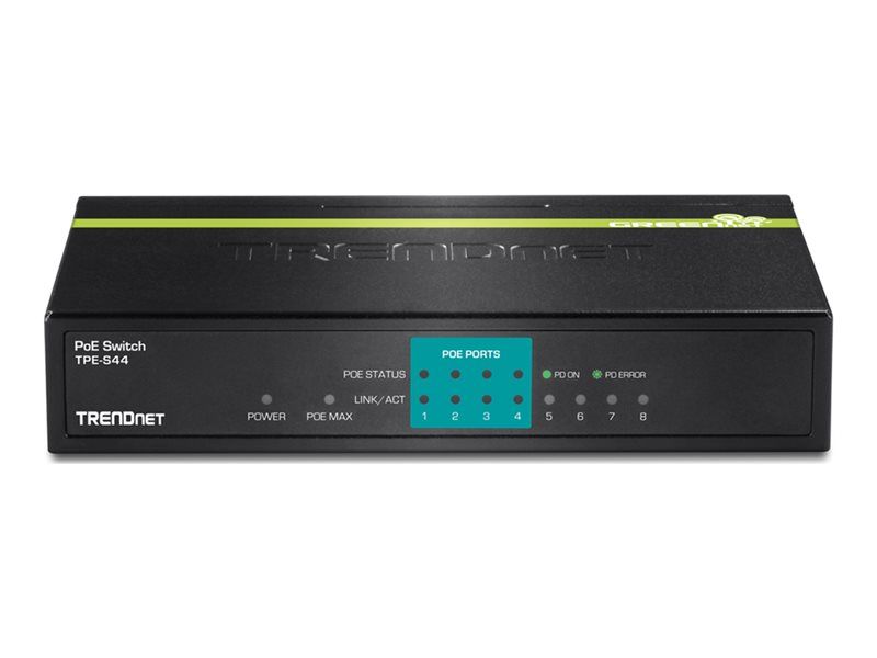 Trendnet TPE-S44 - Desktop Switch - 4x10/100 PoE + 4x10/100