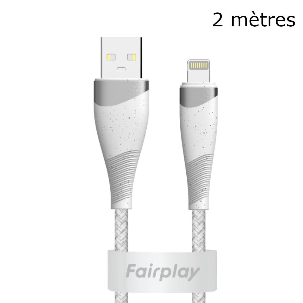 FairPlay TORILIS USB Cable, 2-Meter, Gray Lightning to iPhone/iPad
