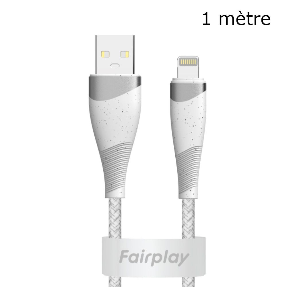 Fairplay Torilis USB Cable - 1 Meter, Lightning to USB, Gray