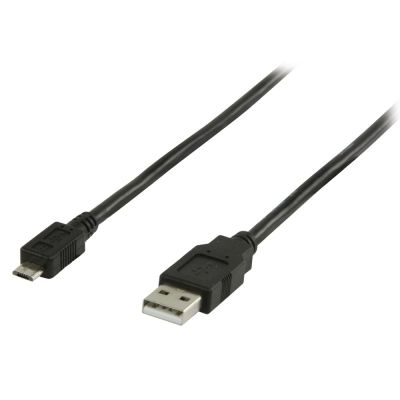 Connectland Spiral USB Cable 2m A to Micro B