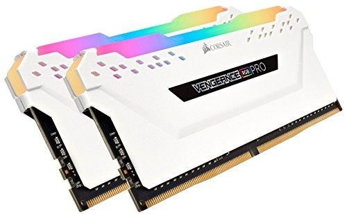 Kit mémoire Corsair Vengeance RGB Pro 32 Go (2 x 16 Go) DDR4 3200 MHz C16 Blanc
