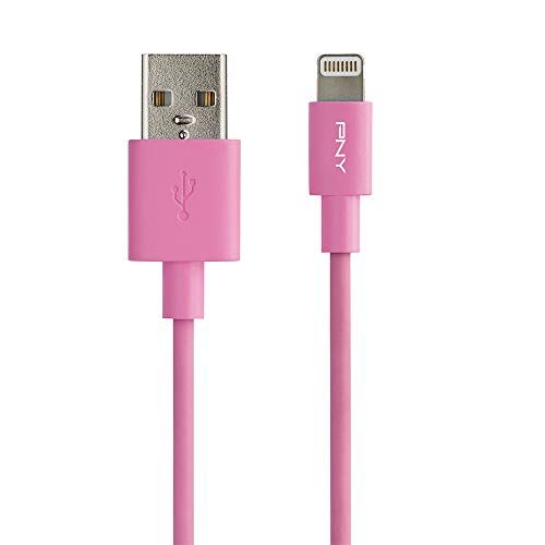 PNY Lightning Cable - 1.2m USB Male to Lightning Male - Pink
