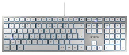 Teclado Pochete KC 6000 Slim Plata/Blanco
