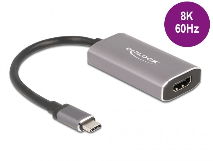 Adaptador Delock USB Tipo C a HDMI (modo DP alternativo) 8K HDR