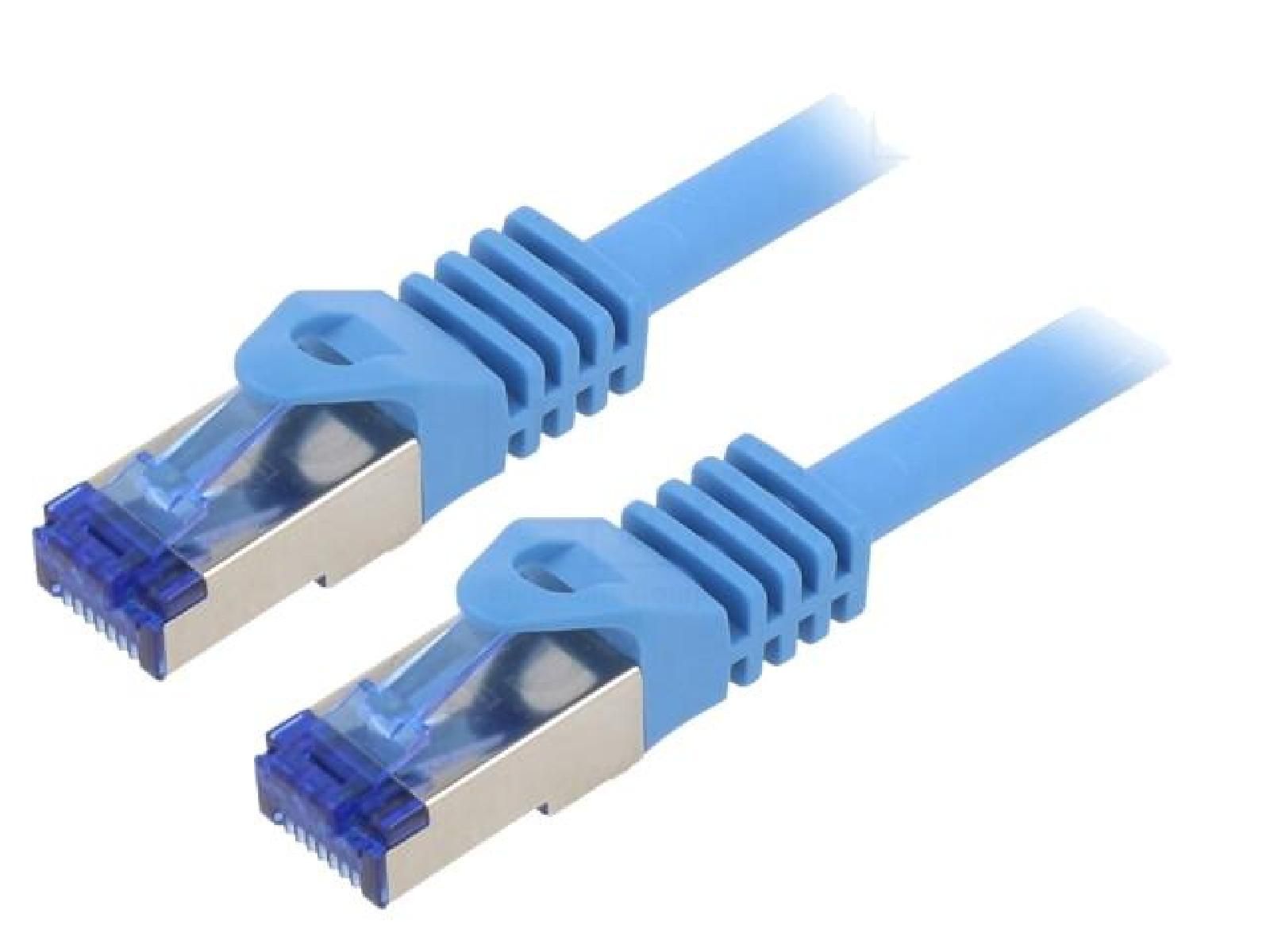ADNAuto RJ45 Male S-FTP Cat 6a Network Cable - Blue - 0.25m