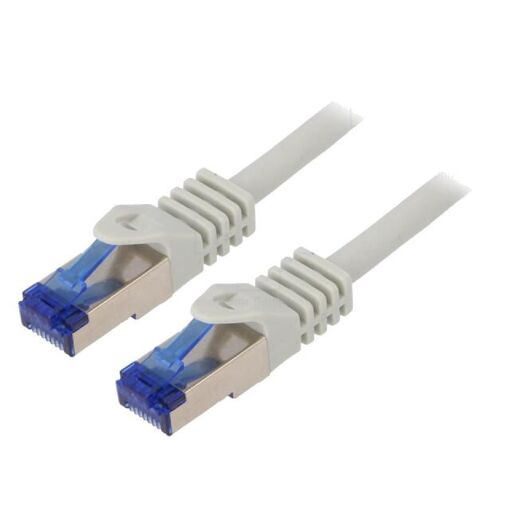 ADNAuto Cat 6a S-FTP RJ45 Male Network Cable - Grey, 0.25m