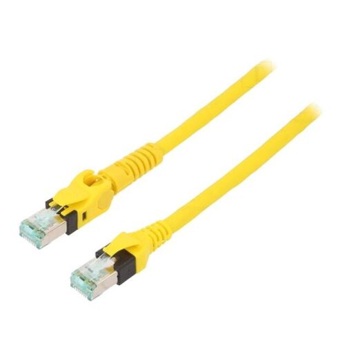 Câble réseau ADNAuto RJ45 - SFTP Cat 6 Jaune 1m avec 1 connecteur mobile RJ45