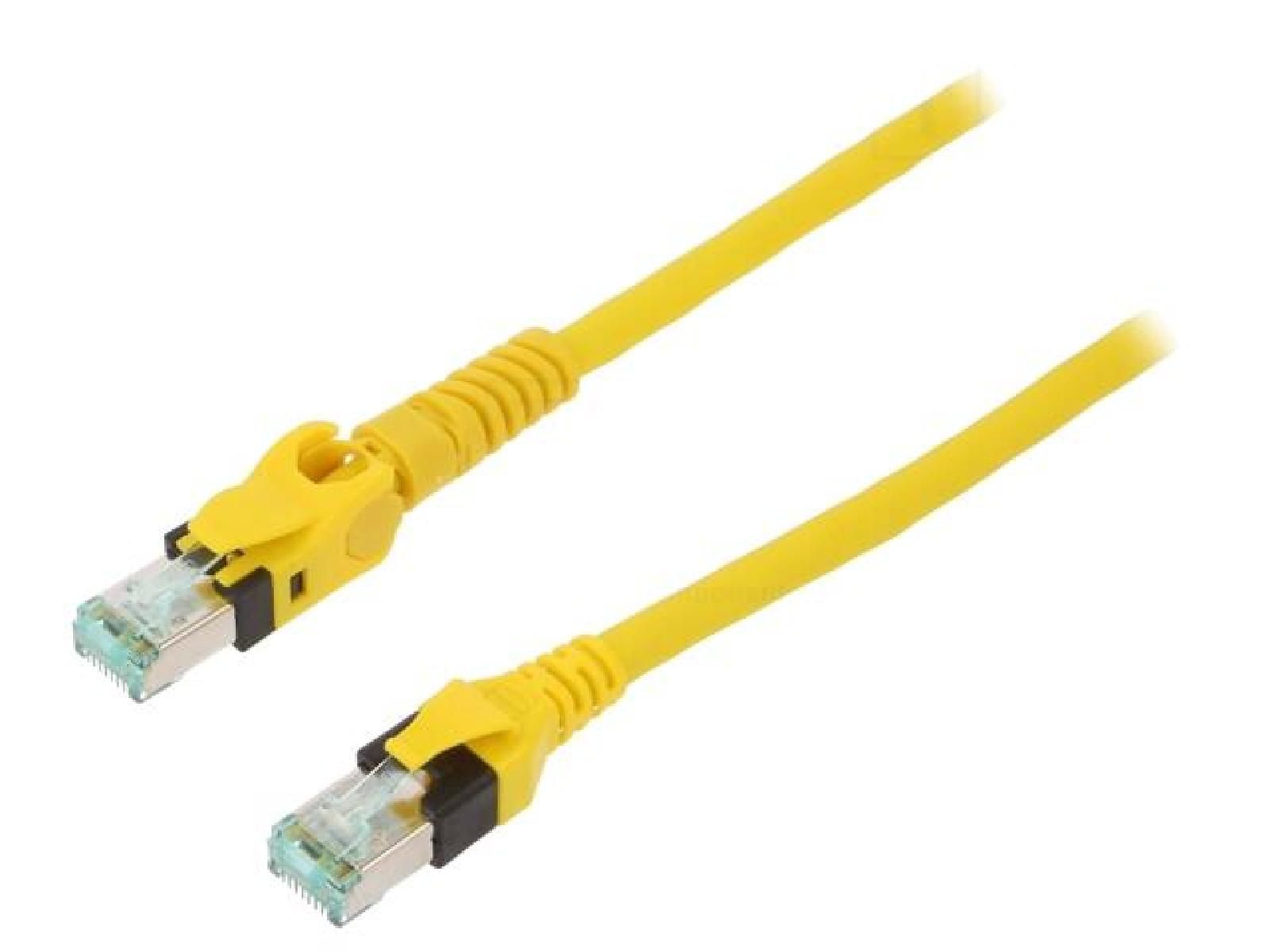 ADNAuto RJ45 Network Cable - SFTP Cat 6, Yellow, 7.5m with 1 Mobile RJ45 Connector