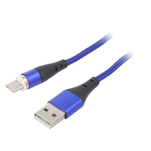 ADNAuto USB 2.0 Cable, 2m, Blue (USB A Male to USB C Male)