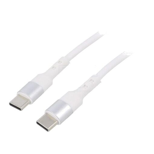 Câble USB 2.0 ADNAuto, 0,5 m, USB C mâle des deux côtés - Blanc