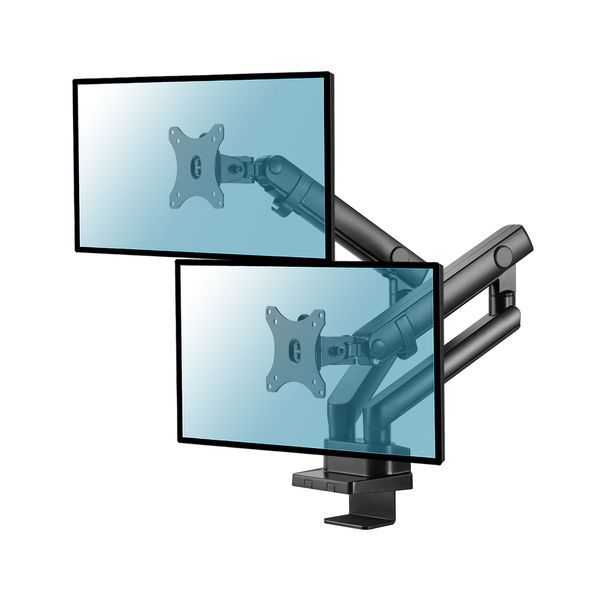 KIMEX Full Motion 2-Screen Monitor Stand for 13''-32'' PCs (VESA 75x75/100x100, up to 8kg)