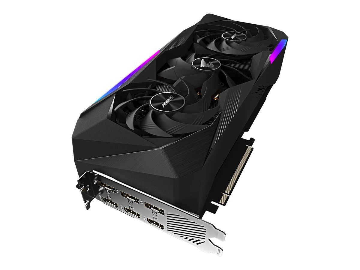 Carte graphique Gigabyte AORUS GeForce RTX 3070 Ti Master 8G - GF RTX 3070 Ti - 8 Go GDDR6X - PCIe 4.0 x16 - 3 ports DisplayPort, 3 HDMI