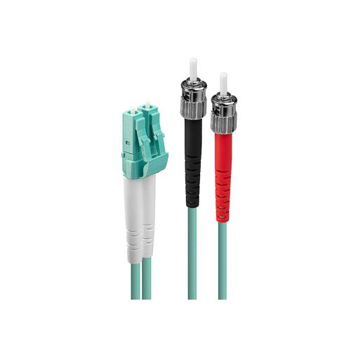 Conectores Lindy multimodo ST a LC - Cable de fibra óptica OM3 de 20 m
