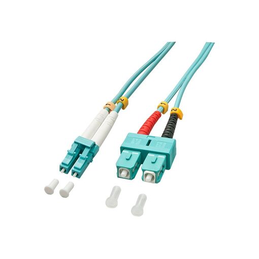 Lindy Multi-Mode Fiber Optic Cable (OM3) - 2m SC to LC Duplex