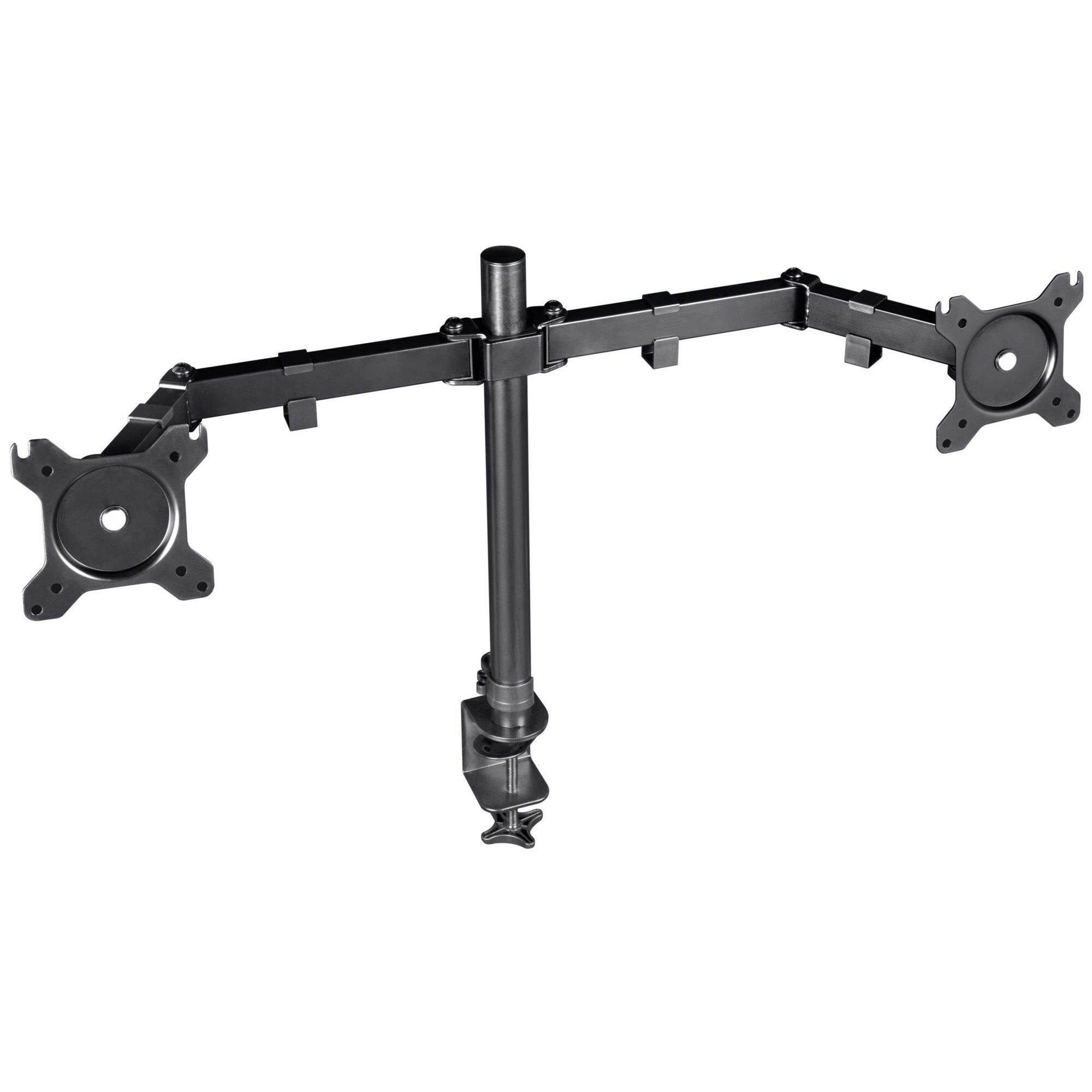 Trust GXT 1120 Mara Dual Monitor Arm (32' Desk Mount, Black)