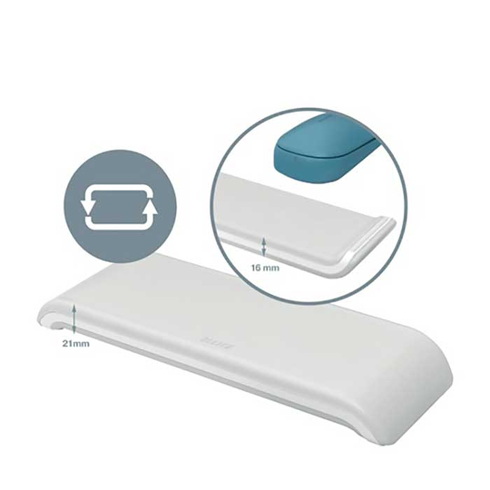 Leitz Ergo Cosy Mouse Wrist Rest - Grey