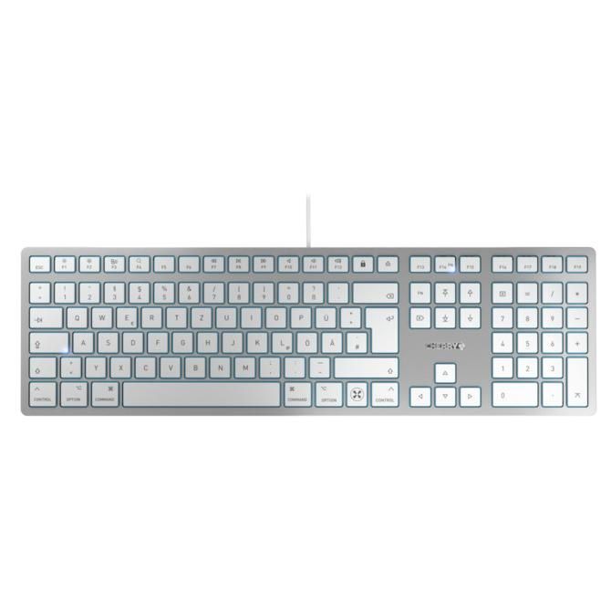 Cherry KC 6000C for Mac Keyboard - USB QWERTZ German Silver