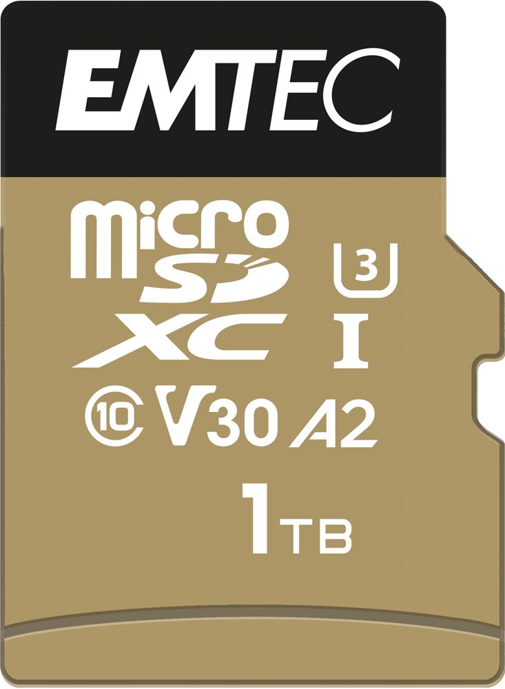 Dexxon SpeedIN' PRO MicroSDXC Card - 1TB, A2/V30/UHS-I U3/Class 10 with SD Adapter