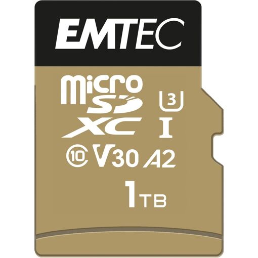 Dexxon SpeedIN' PRO MicroSDXC Card - 1TB, A2/V30/UHS-I U3/Class 10 with SD Adapter