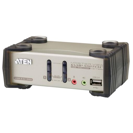 ATEN MasterView CS1732B KVMP Switch - 2x KVM, Audio, USB - 1 Local User - Desktop