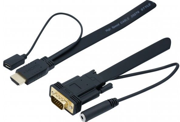 HDMI to VGA + Audio Converter Cable - 1.8m
